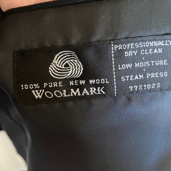 Versini Black Tuxedo Notched Collar 1-Button Single Breasted 100% Wool Men's 42L - Picture 6 of 15